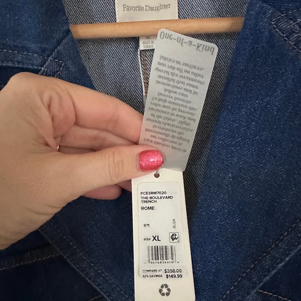 FAVORITE DAUGHTER Denim Trench - Picture 7 of 7